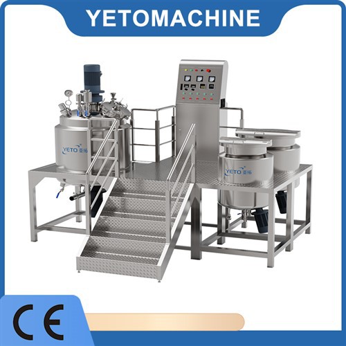 Máquina mezcladora de emulsionante de vacío fija de 100L Máquina homogeneizada de leche