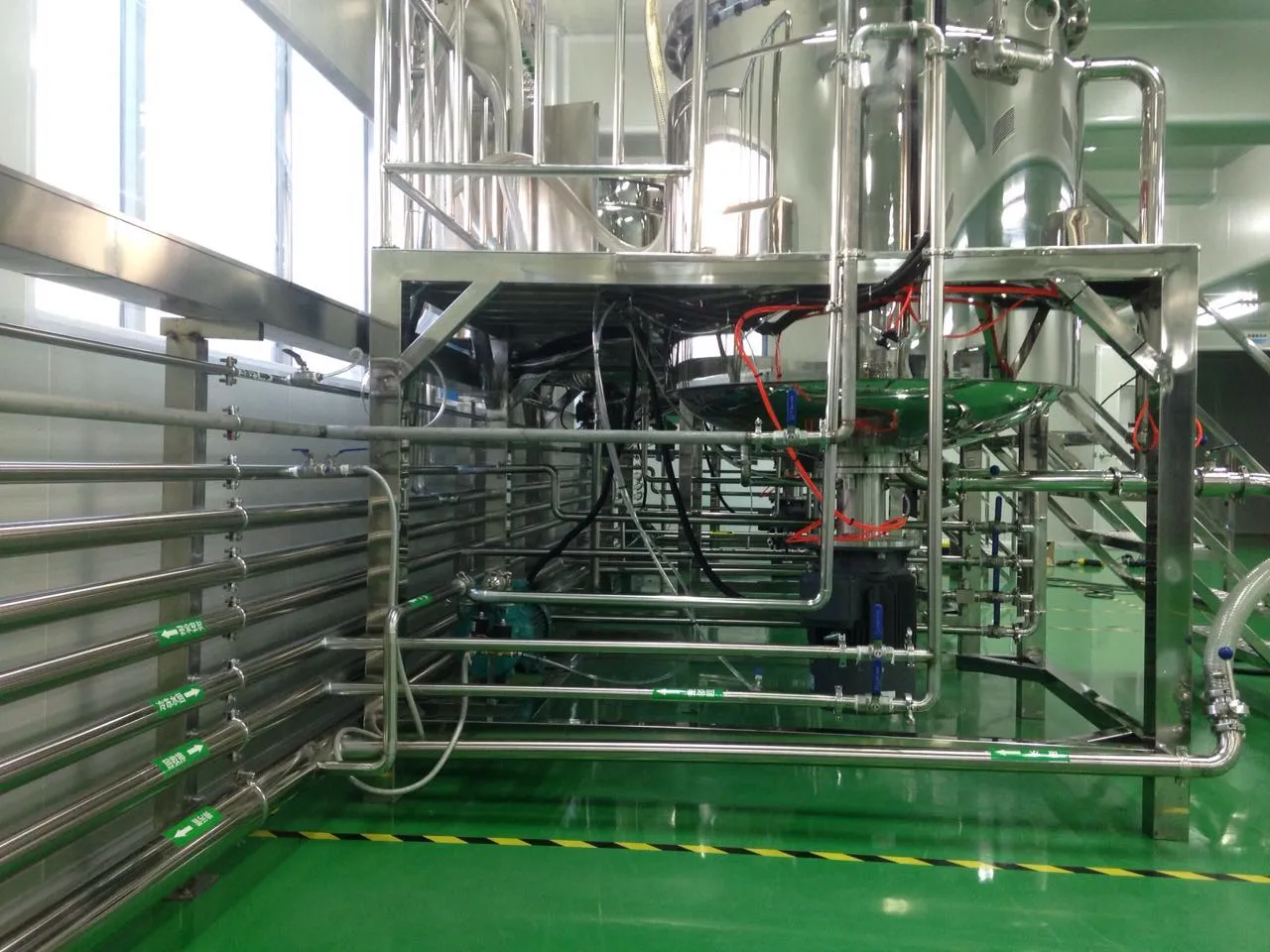 Instalación De Mezclador De Homogeneizador De Vacío, Sistema De Tuberías