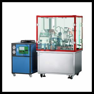 Máquina de sellado de llenado de tubo rotatorio limitado semiautomático de calefacción interna semiautomática